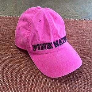 Hot pink PINK NATION dad hat